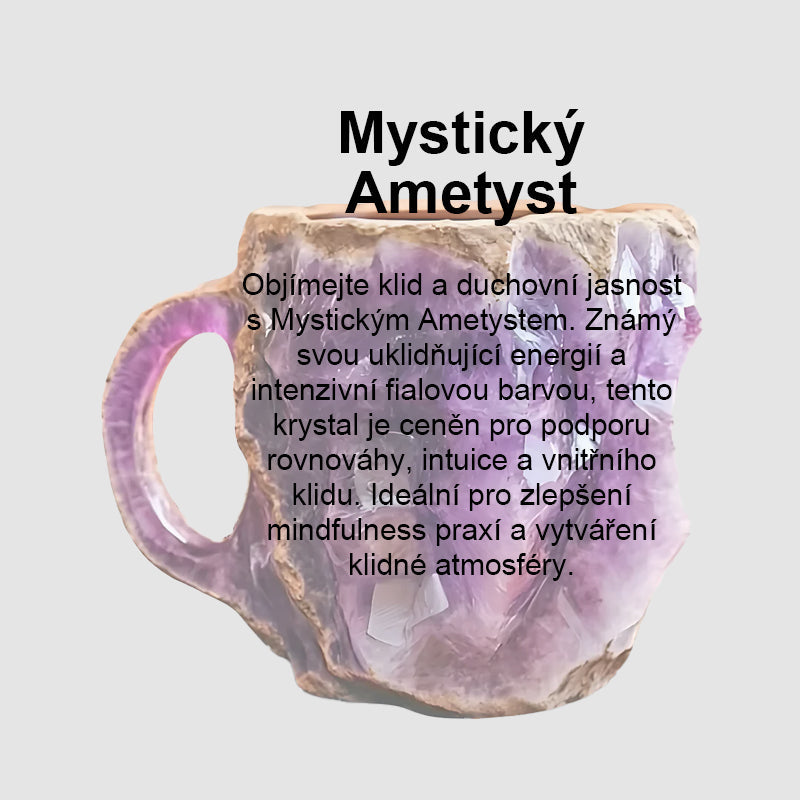 Vintage ručně malovaný elegantní křišťálový hrnek – stylový doplněk do každé domácnosti