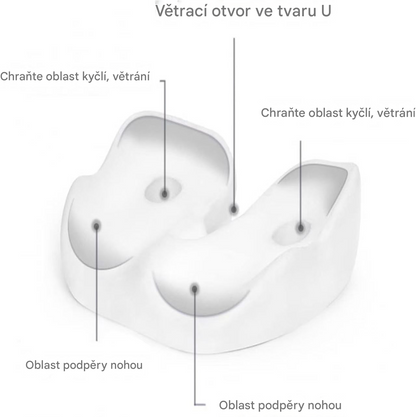 Paměťový pěnový sedák – ergonomický polštář, vhodný pro osoby, které dlouho sedí