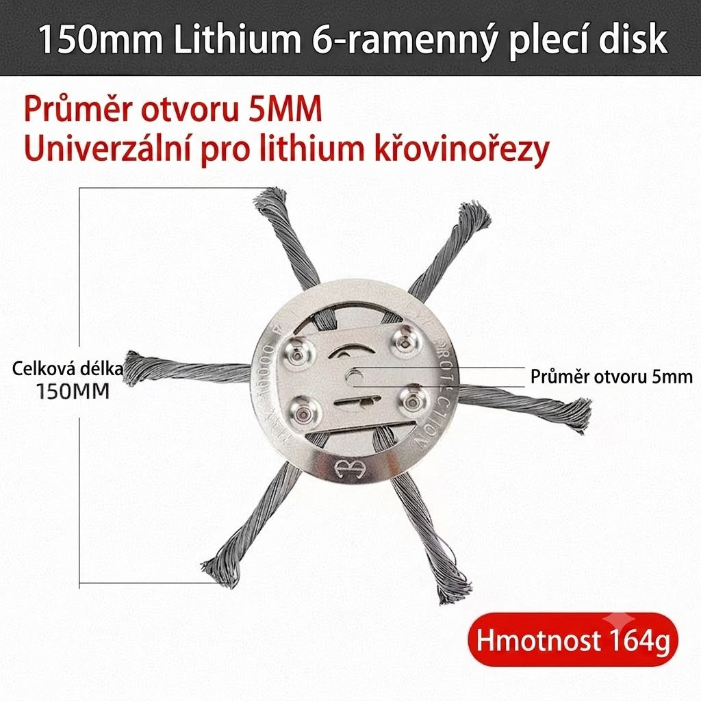 🌿 Vysoce odolná ocelová žací hlava – až 100× účinnější než běžné nylonové struny