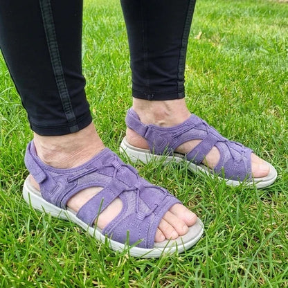 Ortopedické sportovní sandály se zapínáním na suchý zip – nastavitelné pásky, vhodné pro citlivá chodidla