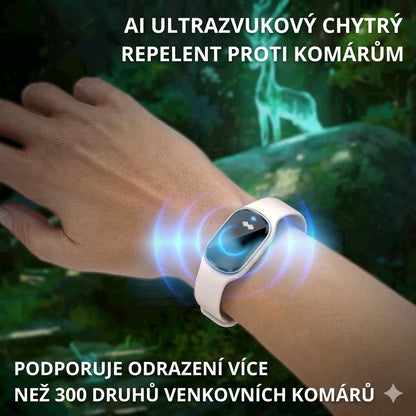 🦟 Ultrazvukový náramek proti komárům – pohodlná ochrana bez chemie