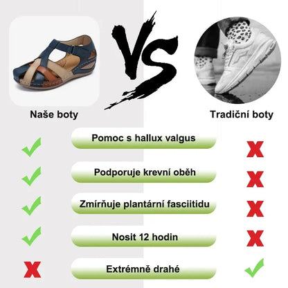 Ergonomické ortopedické sandály – pohodlí a menší tlak při každém kroku 👞 Dnes se slevou 50 %!