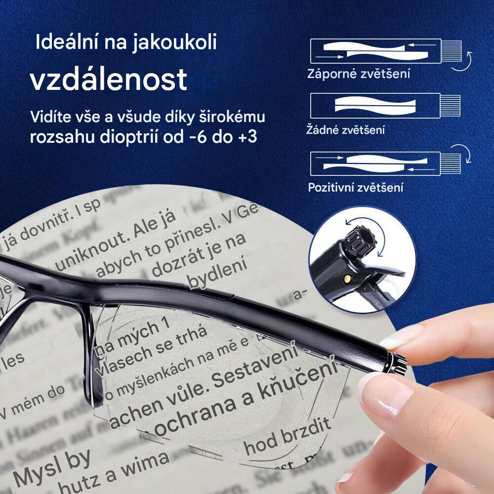 Pohodia™ Nastavitelné brýle – Jedny brýle pro čtení, počítač i dálku