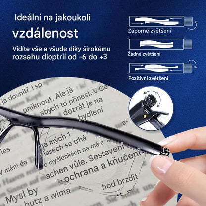 Pohodia™ Nastavitelné brýle – Jedny brýle pro čtení, počítač i dálku