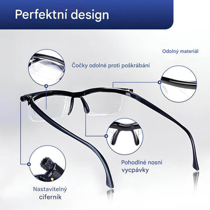 Pohodia™ Nastavitelné brýle – Jedny brýle pro čtení, počítač i dálku