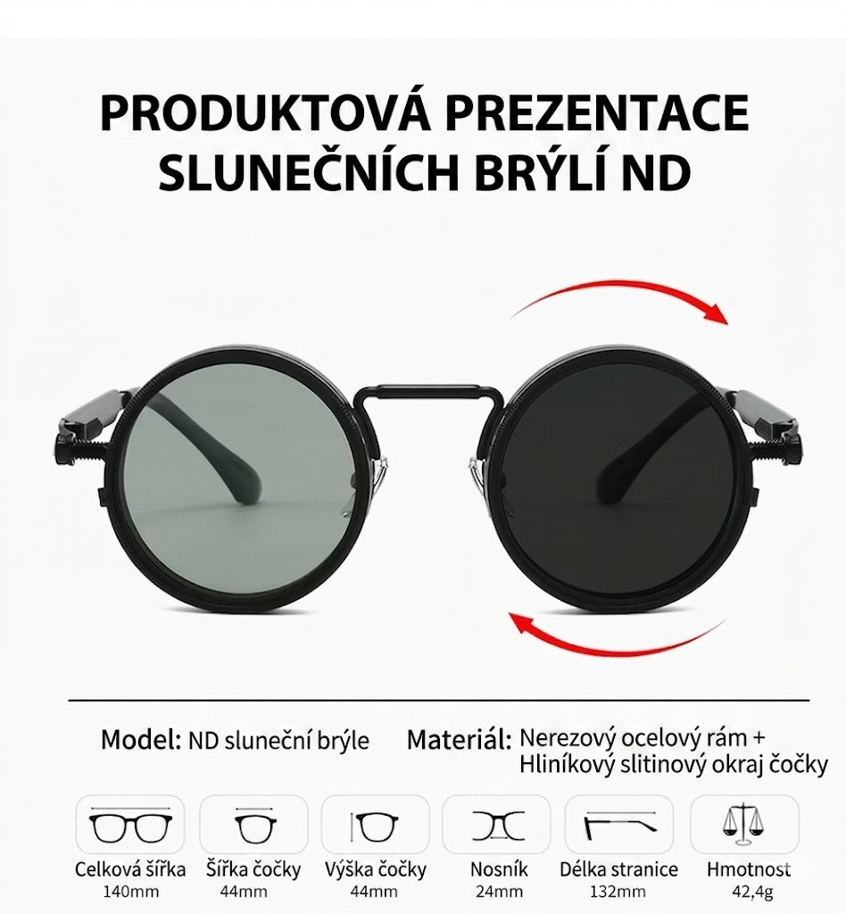 🕶️ 9stupňové ručně nastavitelné sluneční brýle – účinně blokují škodlivé UV záření a chrání vaše oči během letních dnů