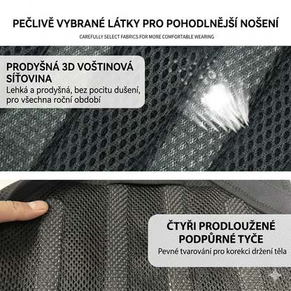 Ergonomický korektor držení těla – pomáhá zmírnit únavu a bolest ramen, zad a beder