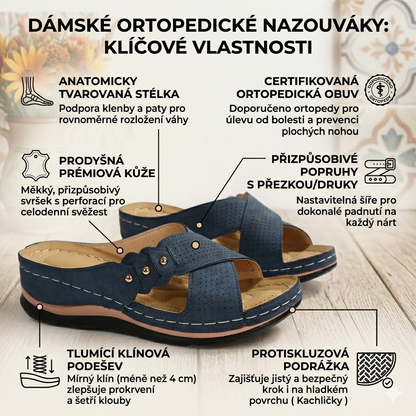 Ortopedické sandály s podporou klenby – účinně pomáhají zmírnit tlak na chodidla a klouby