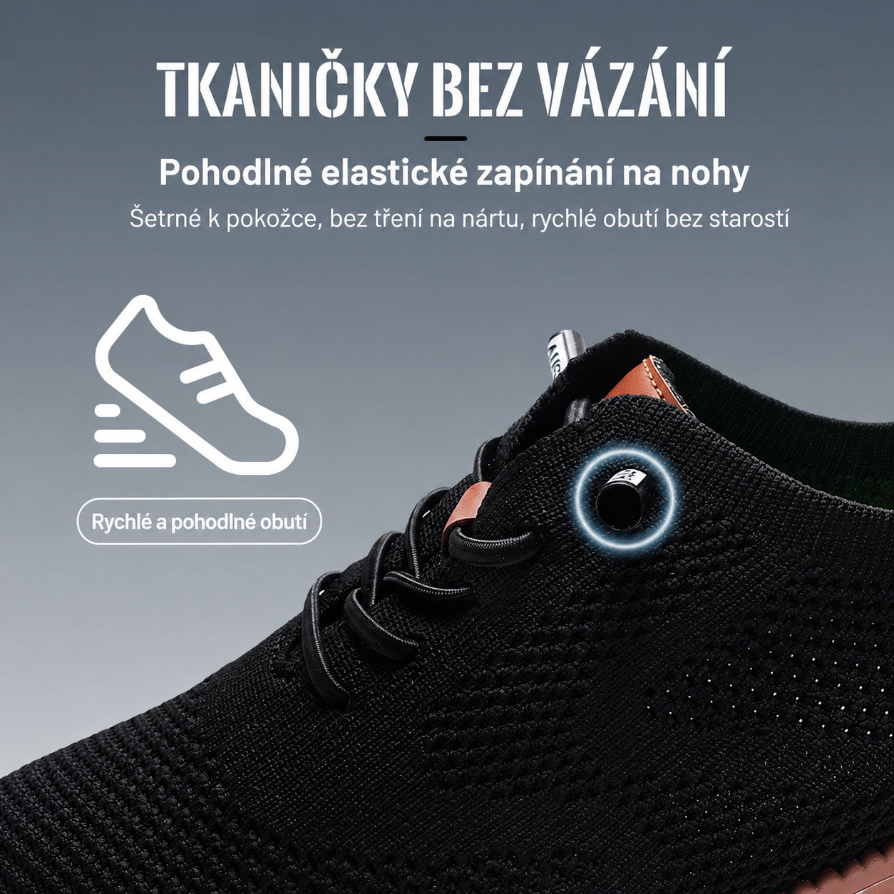 Pánské prodyšné pletené boty pro pohodlnou chůzi