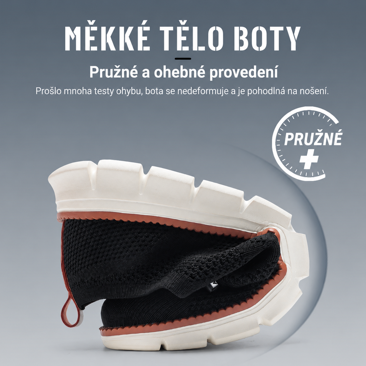 Pánské prodyšné pletené boty pro pohodlnou chůzi
