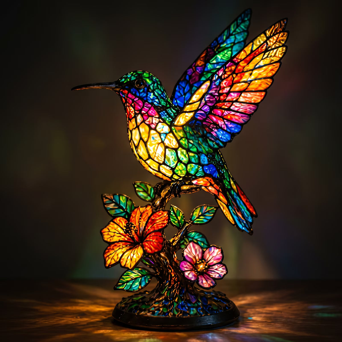 Tato roztomilá lampa s kolibříkem vnese do každé místnosti jemné světlo a příjemnou hřejivou atmosféru.