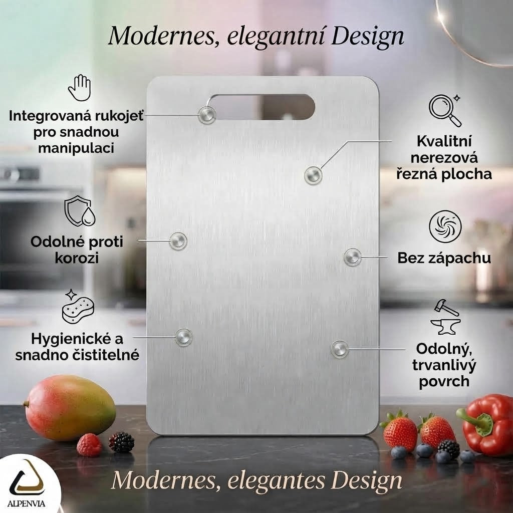 Prémiové kuchyňské prkénko z potravinářského materiálu – hygienické, odolné a snadno čistitelné