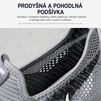 Lehké a prodyšné letní pánské ortopedické boty vhodné pro celodenní chůzi.