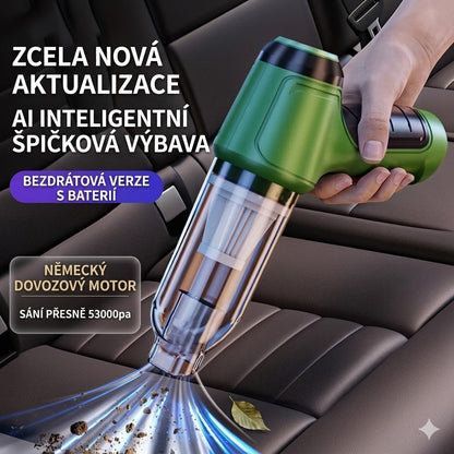 Bezdrátový ruční vysavač s vysokým sacím výkonem – ideální pomocník pro domácnost i automobil