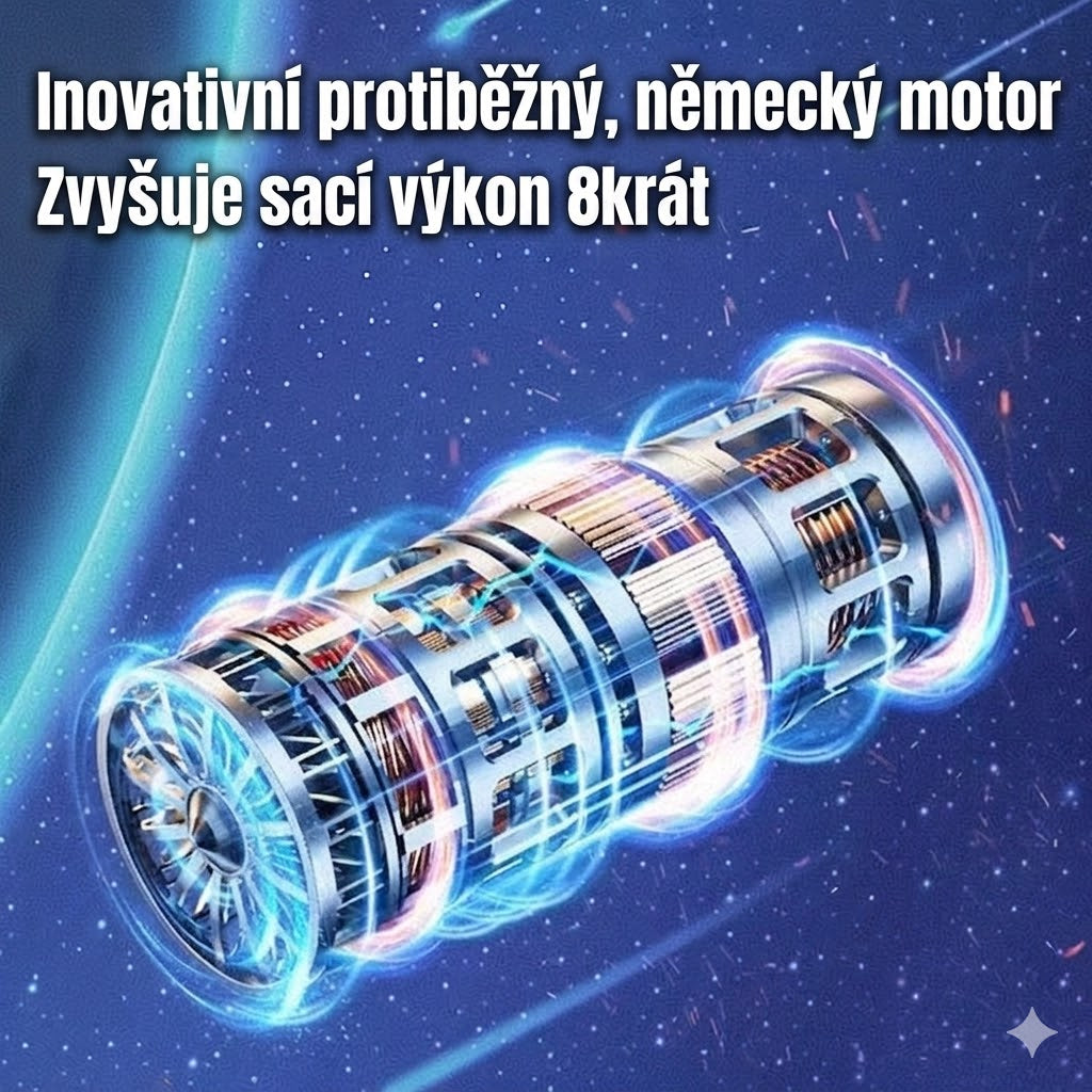 Bezdrátový ruční vysavač s vysokým sacím výkonem – ideální pomocník pro domácnost i automobil