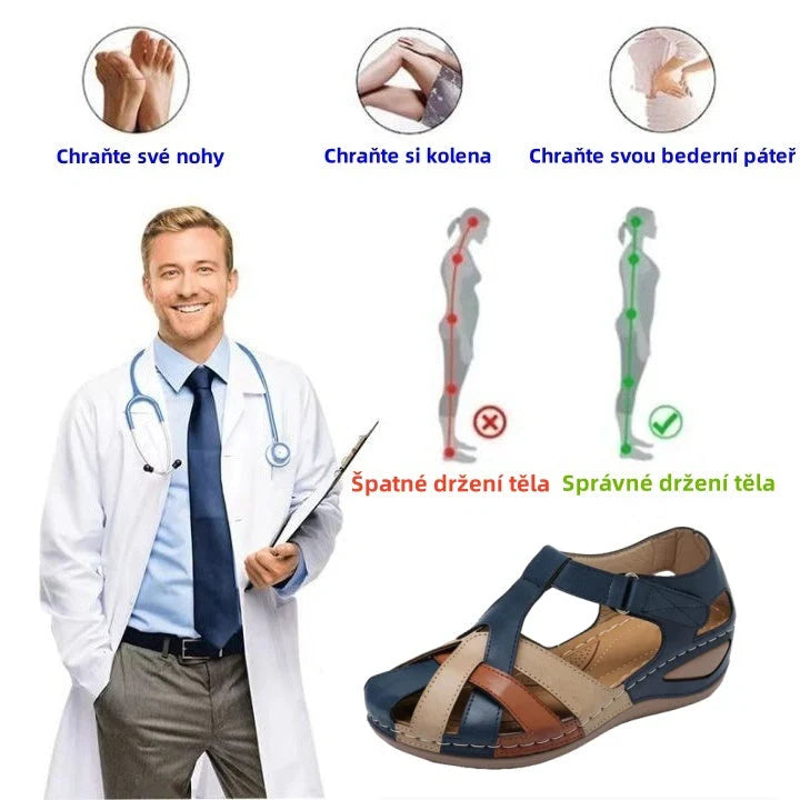 Ergonomické ortopedické sandály – pohodlí a menší tlak při každém kroku 👞 Dnes se slevou 50 %!