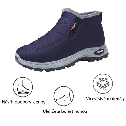 Zimní protiskluzové a zateplené boty pro muže i ženy se slabší rovnováhou – ulevují od tlaku na kolena(unisex)