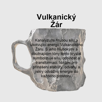 Vintage ručně malovaný elegantní křišťálový hrnek – stylový doplněk do každé domácnosti