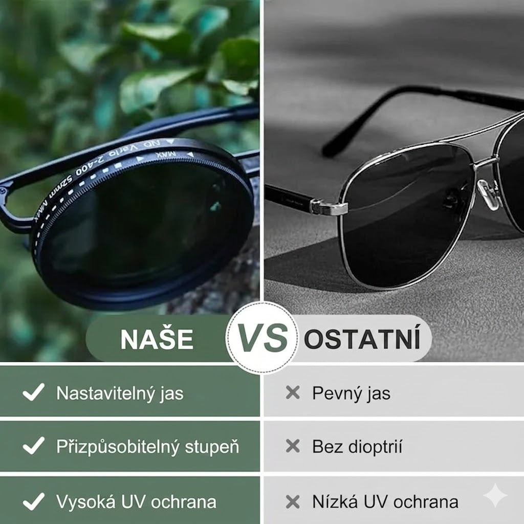 🕶️ 9stupňové ručně nastavitelné sluneční brýle – účinně blokují škodlivé UV záření a chrání vaše oči během letních dnů